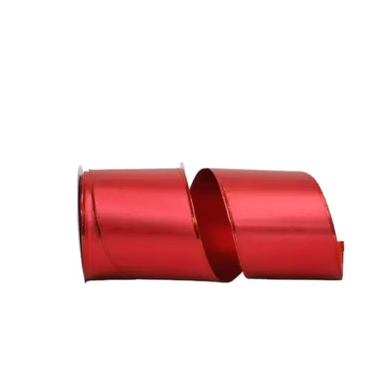 JAM Paper 4" x 30yd. Scarlet Wired Plastic Ribbon {1}