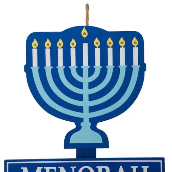 Glitzhome&reg; 3.5ft. LED Hanukkah Yard Stake {5}