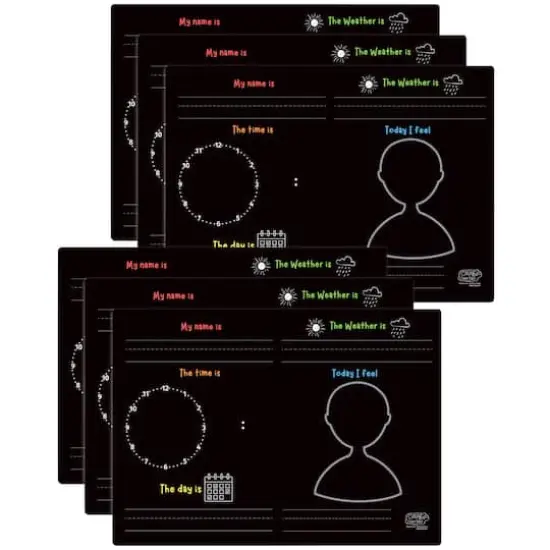 The Pencil Grip Fill in the Blanks Reusable Activity Playmats, 6ct. {1}