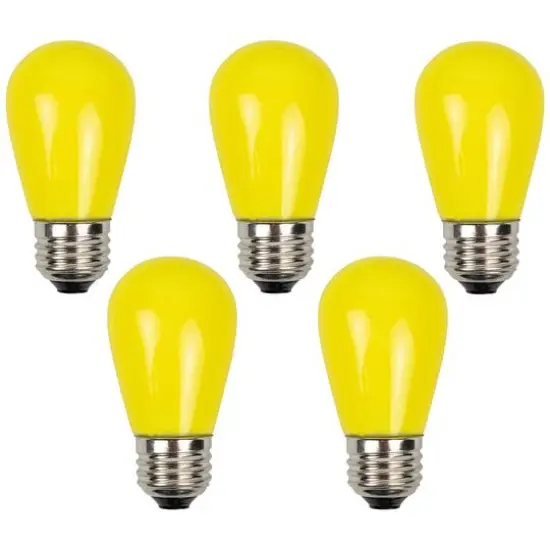 Opaque LED S14 Replacement Bulbs, 25ct. Yellow {8}