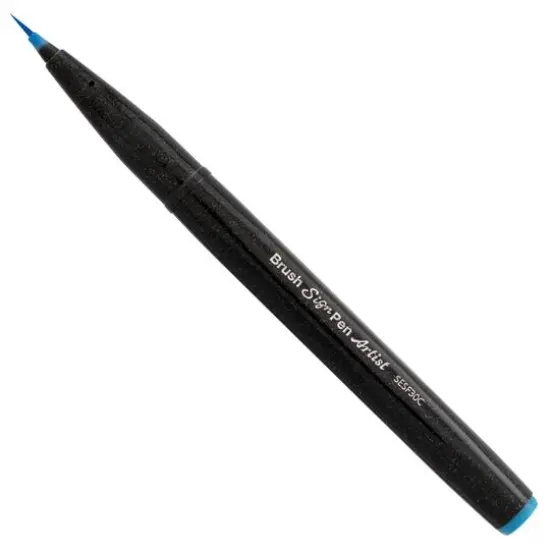 Pentel&reg; Sign Pen&reg; Micro Brush Tip Pen Sky Blue {1}