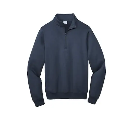 Port & Company&reg; Core Fleece 1/4 Zip Pullover Sweatshirt Navy {1}