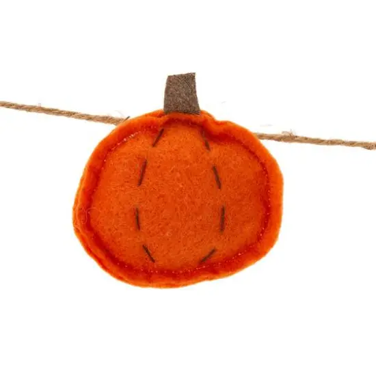 Glitzhome&reg; 6ft. Fall Gnomes Fabric Garland {7}