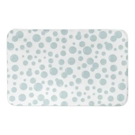 Bubbles All Over Bath Mat White {1}