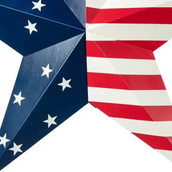 Glitzhome&reg; 30.75" Metal Patriotic Yard Stake D&eacute;cor {7}