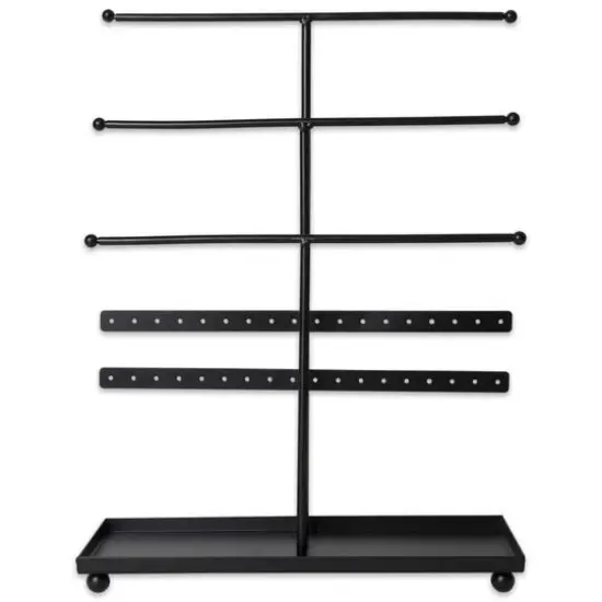 DII&reg; 3-Tier Jewelry Organizer Black {6}