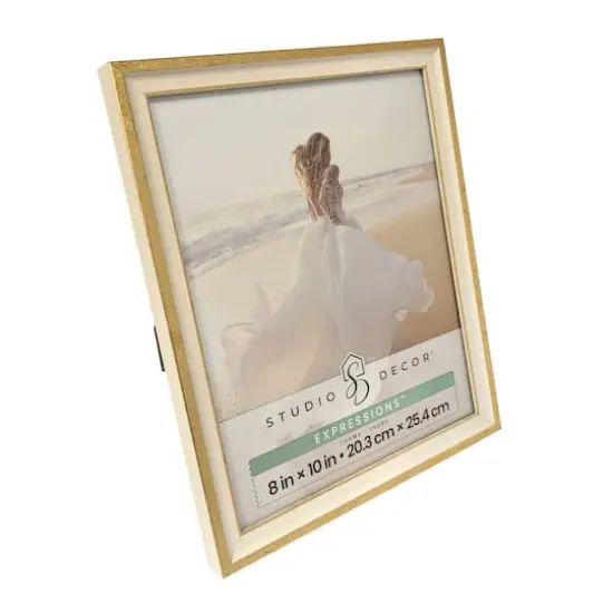 Expressions&trade; Cream & Gold Leaf Frame by Studio D&eacute;cor&reg; {4}