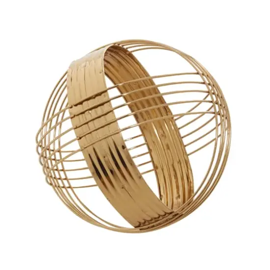 CosmoLiving by Cosmopolitan Gold Metal Decorative Orb Set {4}