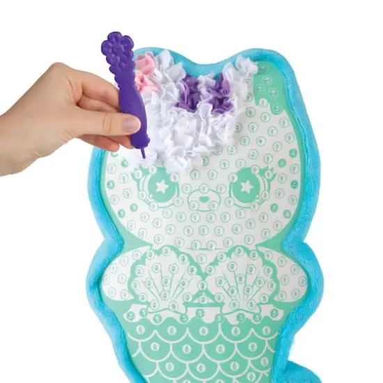 PlushCraft&trade; Catty Cushion Fabric by Number Kit {5}