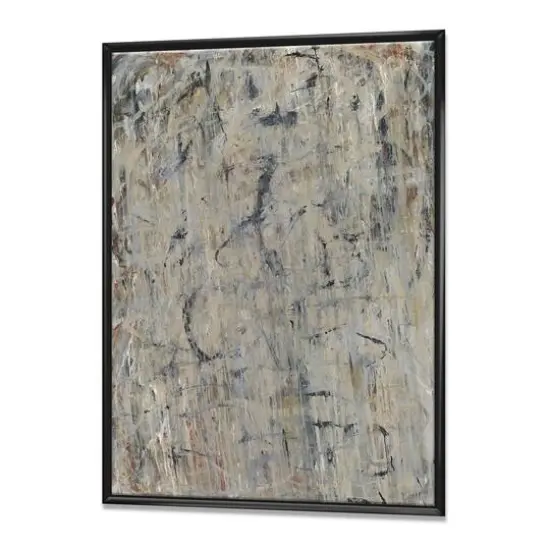 Designart - Rocky Road - Modern & Contemporary Canvas Wall Art in Black Frame {1}