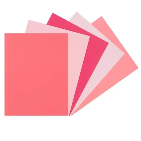 8.5" x 11" 65lb. Cardstock Paper Pack by Recollections&trade;, 50 Sheets Flamingo {4}