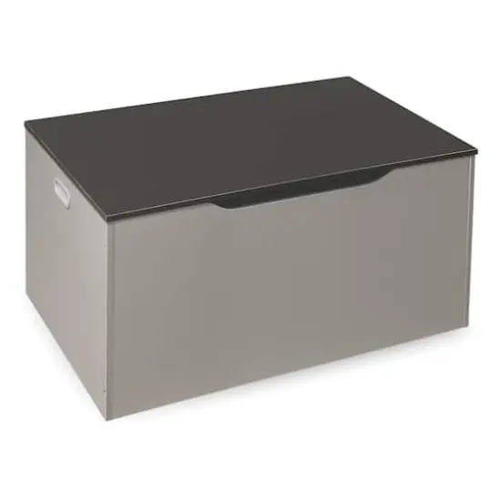 Badger Basket Woodgrain Gray Flat Bench Top Toy & Storage Box {1}