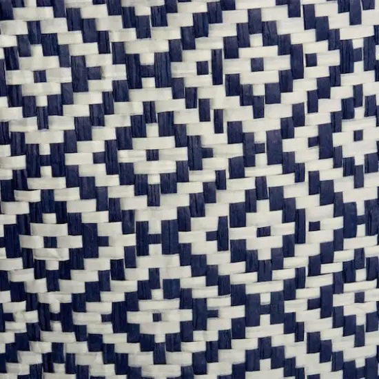 DII&reg; Small Geo Diamond Rectangle Paper Bin Nautical Blue {4}