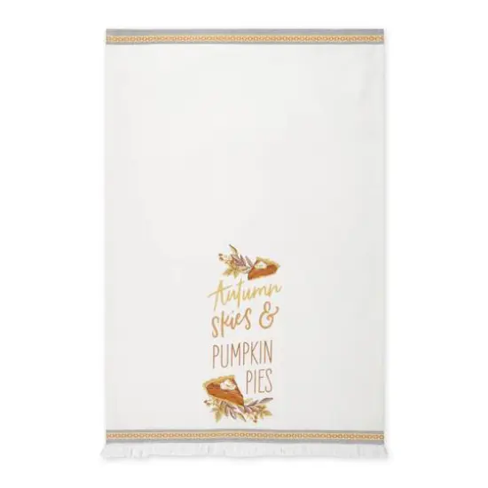 DII&reg; Autumn Skies Pumpkin Pies Dishtowel Set {4}