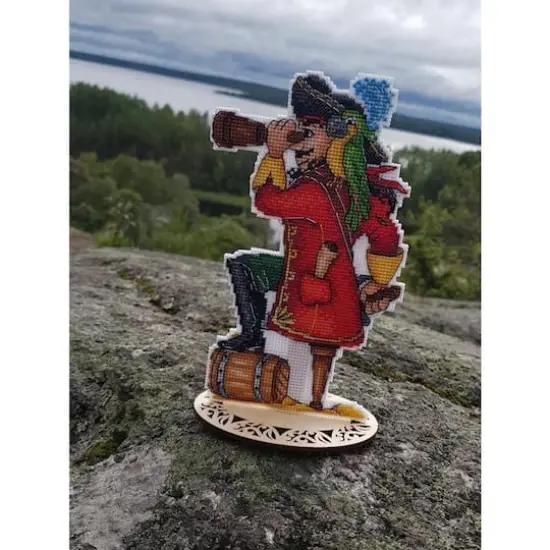 MP Studia Brave Pirate Plastic Canvas Counted Cross Stitch Kit {11}