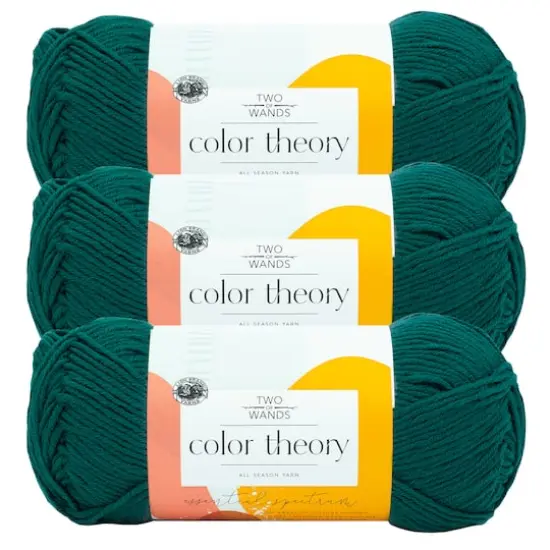 3 Pack: Lion Brand&reg; Two of Wands Color Theory Yarn Peacock {1}