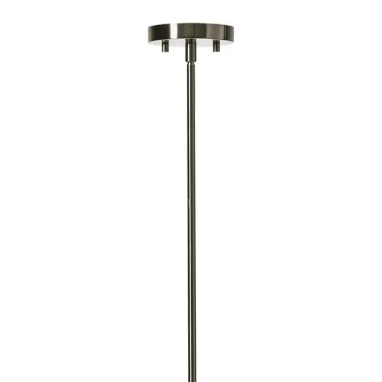 Hello Honey® Robert Stevenson Lighting Landry 11" Black & Nickel Seedy Glass & Metal Ceiling Light {8}