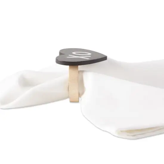 DII&reg; Heart Chalkboard Napkin Rings, 6ct. {4}