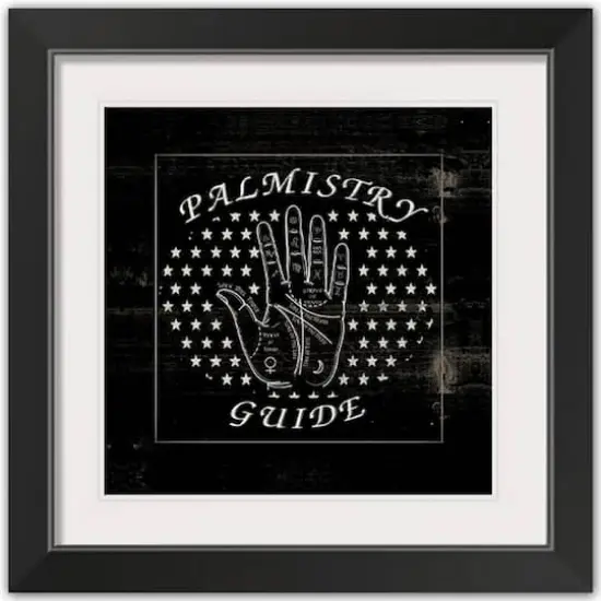 Palmistry Halloween Print in Black Frame {1}