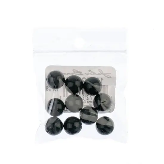 Preciosa Maxima Gemcolor 10mm Glass Pearls, 10ct. Malachite {3}