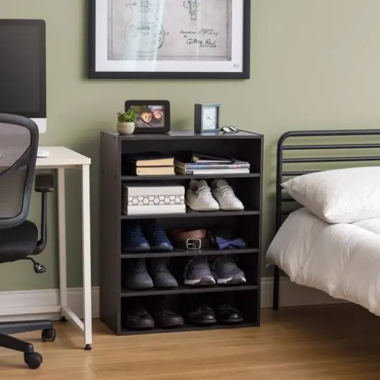 IRIS&reg; 31.5" 5-Tier Organizer Shelf Black {9}