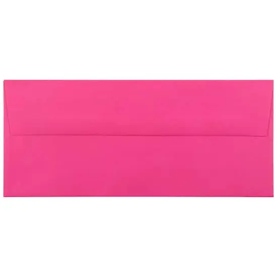 JAM Paper #10 Business Straight Flap Envelopes, 50ct. Fuchsia Pink {1}