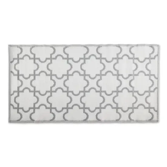 DII&reg; Lattice Outdoor Floor Runner, 3ft. x 6ft. Gray {5}