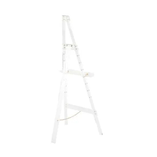 56" Clear Acrylic Plastic Adjustable 7-Tier Display Easel with Gold Metal Hardware & Chain Support {10}