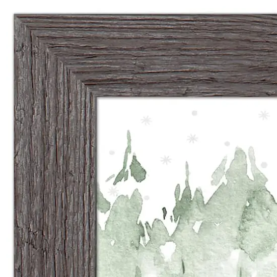 Designs Direct 20" x 16" Snowy Cabin Western Gray Framed Print {4}