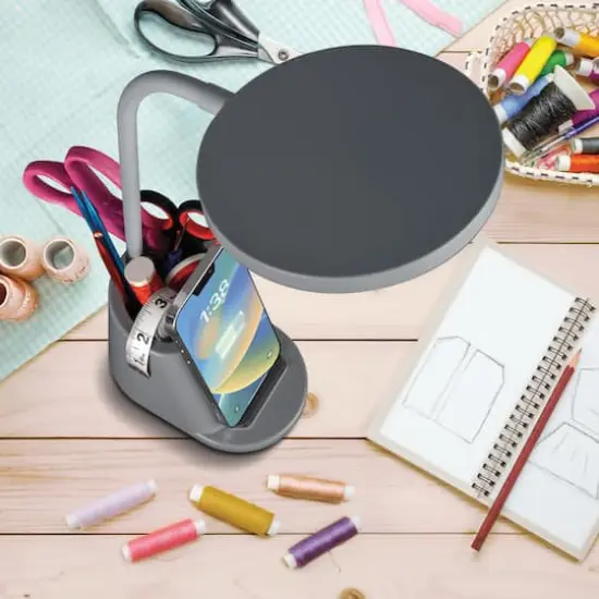 OttLite Organizer LED Lamp with Wireless Charging {9}