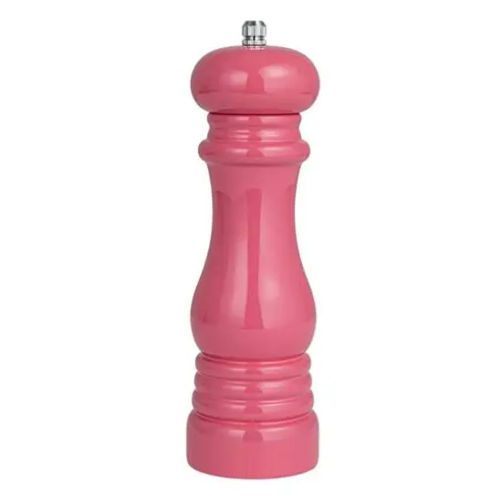 Hello Honey&reg; 8" Rubberwood Elegance Pepper Mill Pink {6}