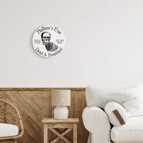 Stupell Industries Hallow's Eve Dead & Breakfast Sign Wall Plaque Art {3}