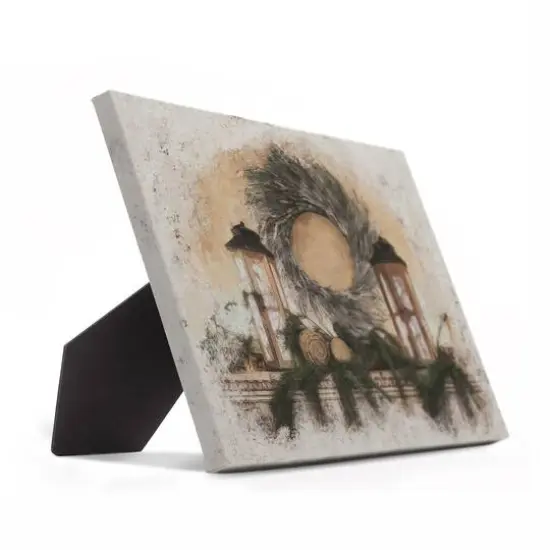 Christmas Mantle Tabletop Canvas {3}