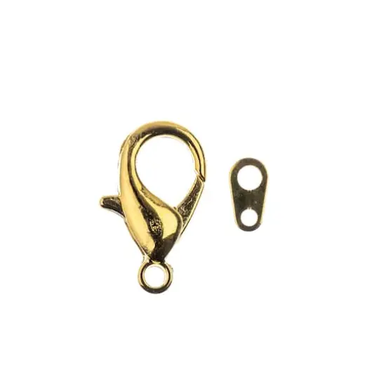 John Bead Must Have Findings 15mm Lobster Clasps Gold {4}