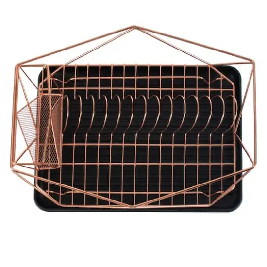 Kitchen Details 18.5" Geode Dish Rack Copper {6}