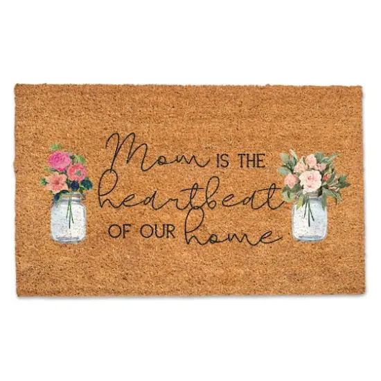 Mom is the Heartbeat of Our Home Doormat {1}