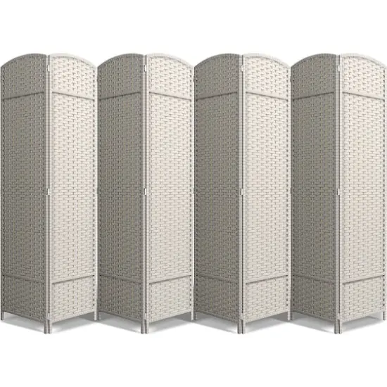 Sorbus Folding Divider Panel Beige {1}