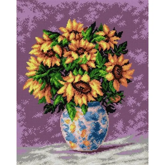 Orchidea Gobelin Sunflowers Halfstitch Canvas {1}
