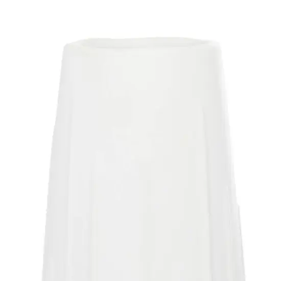 CosmoLiving by Cosmopolitan White Ceramic Contemporary Vase, 7" x 26" {4}