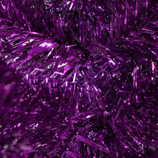 4ft. Unlit Purple Tinsel Artificial Christmas Tree {6}