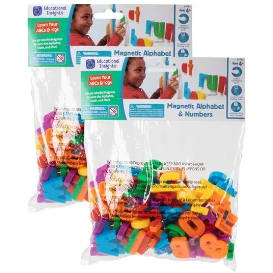Educational Insights Magnetic Letters & Numbers, 2 Packs of 99 {1}