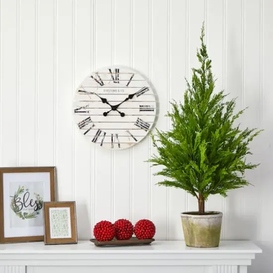 3.5ft. Unlit Cedar Pine Natural Look Artificial Christmas Tree {4}