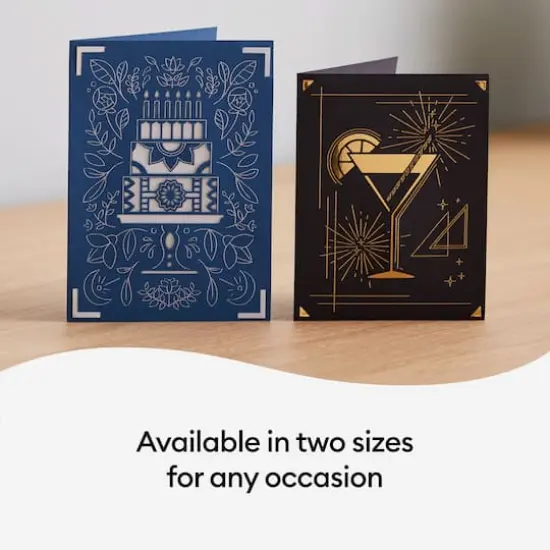 Cricut Joy&trade; A6 Foil Transfer Insert Cards, Blue Lagoon Sampler {5}