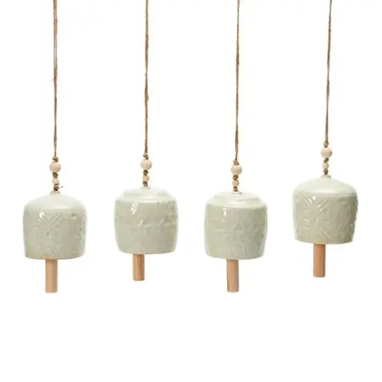 Hello Honey&reg; Stoneware Bell with Reactive Glaze Set {6}