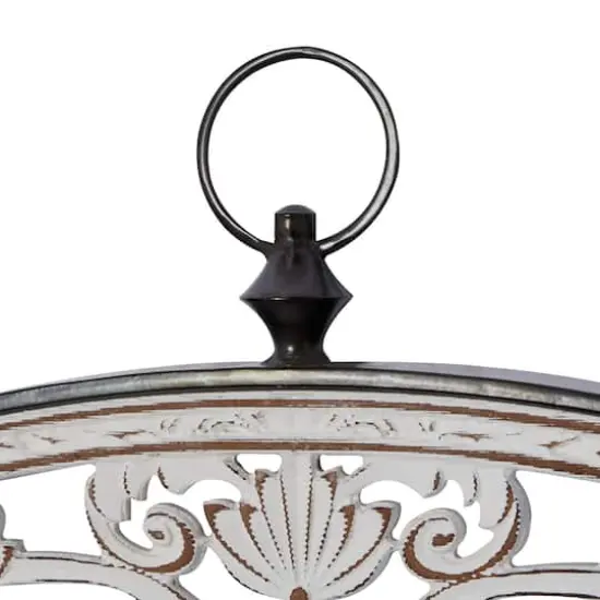 White Wood Farmhouse Geometric Wall D&eacute;cor Set {5}