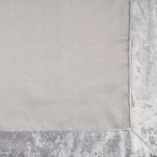 DII&reg; Velvet Trimmed Oversized Napkin, 4ct. Silver {8}