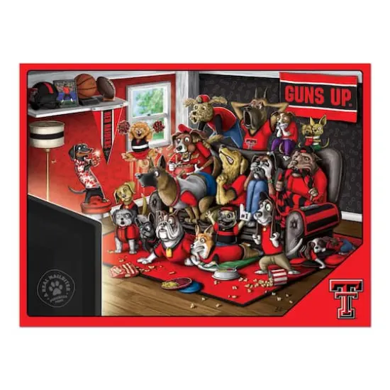 College Football Purebred Fans A Real Nailbiter 500 Piece Puzzle Texas Tech Red Raiders {5}