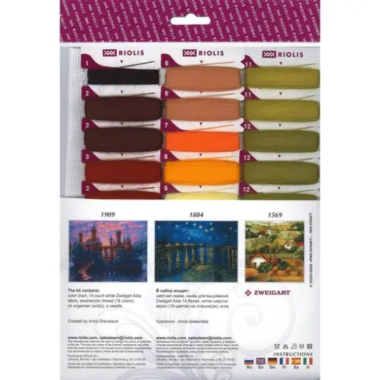 RIOLIS Green Hills Cross Stitch Kit {3}