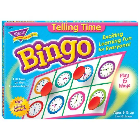 Trend Enterprises&reg; Telling Time Bingo {1}