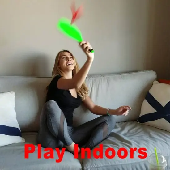 Funsparks&reg; Jazzminton&reg; Standard Paddle Ball Game {6}